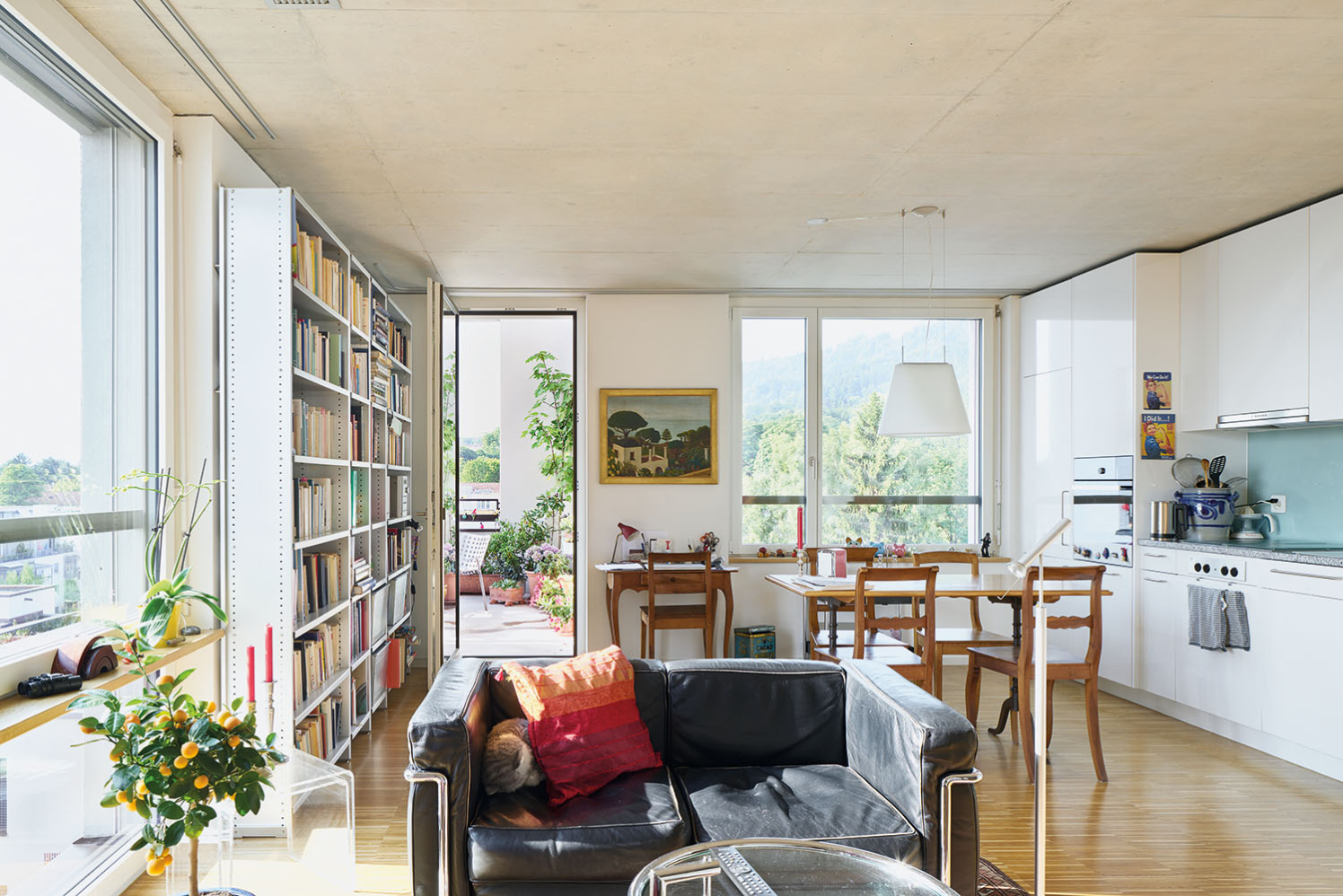 Innenraumperspektive Punkthäuser