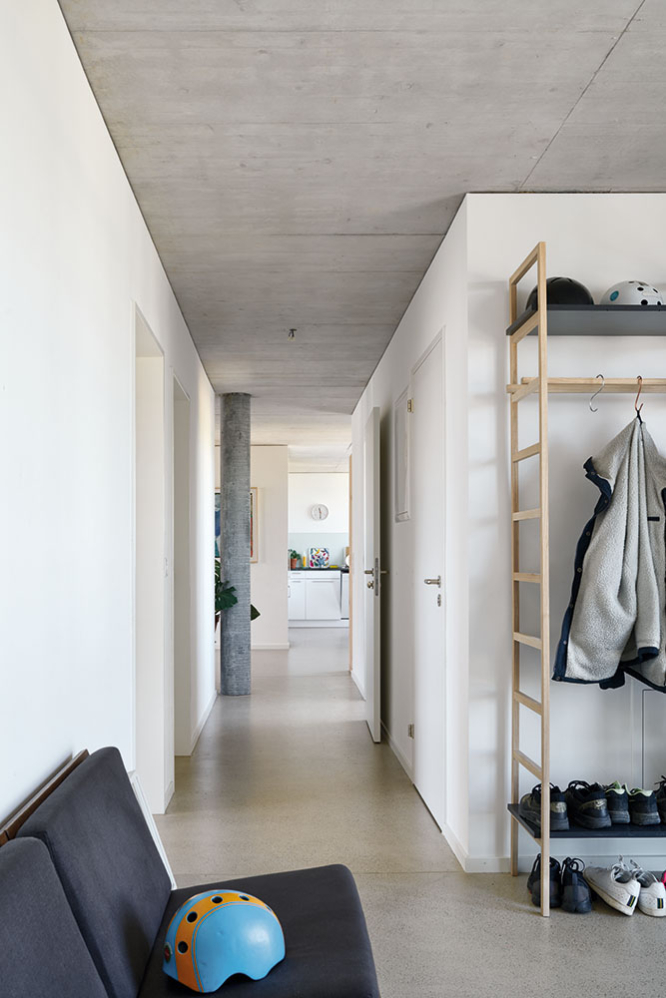 Innenraumperspektive Längsbauten