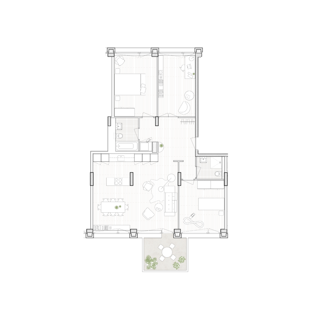 Haus Amsel Obergeschoss