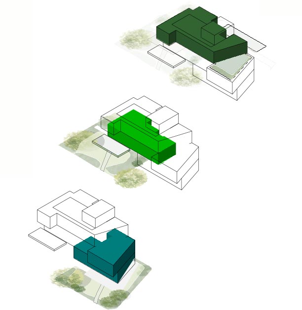 Axonometrie Wohnungen