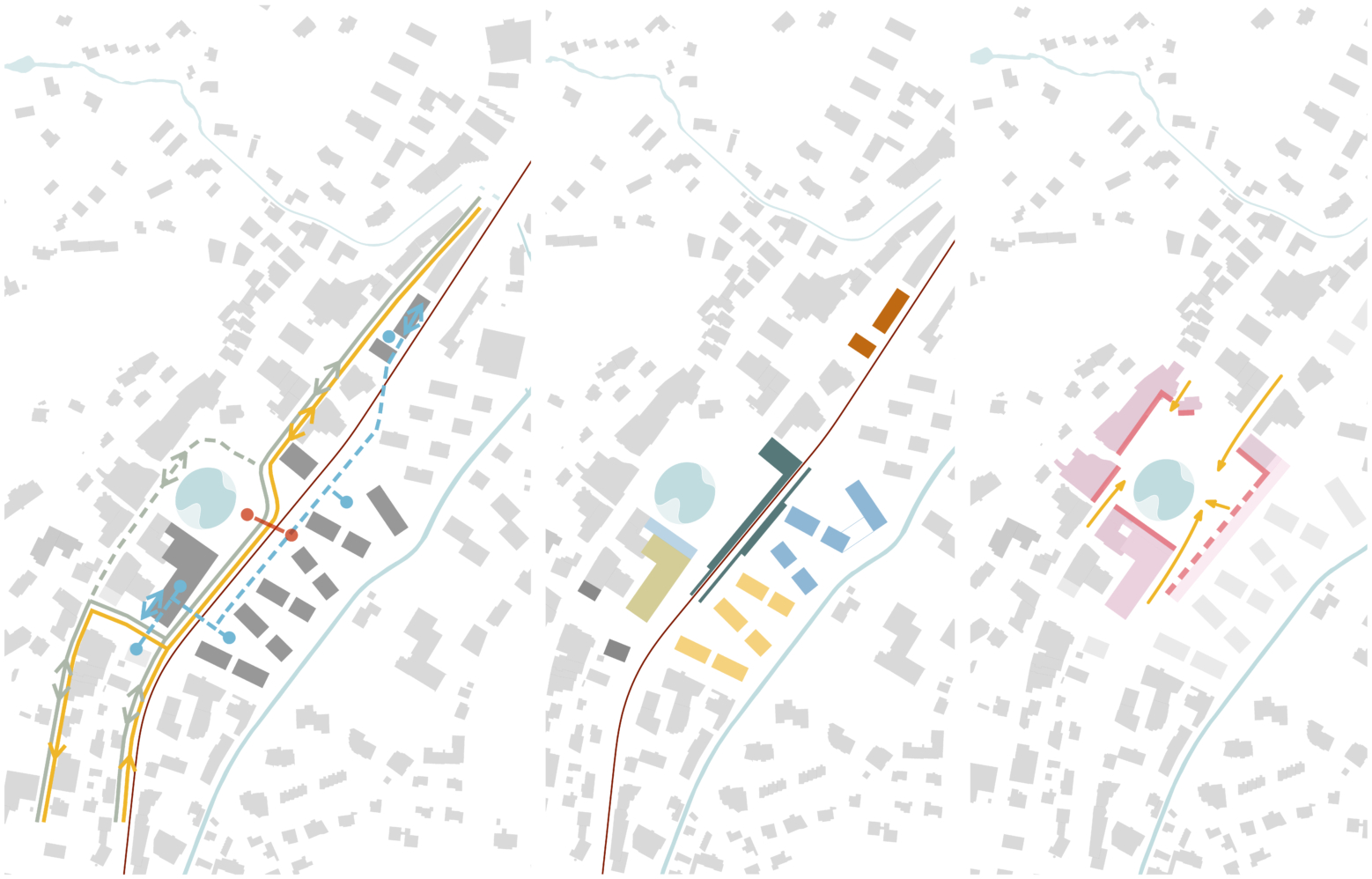Verkehrskonzept / Nutzungen / Stadtraum Seehofseeli