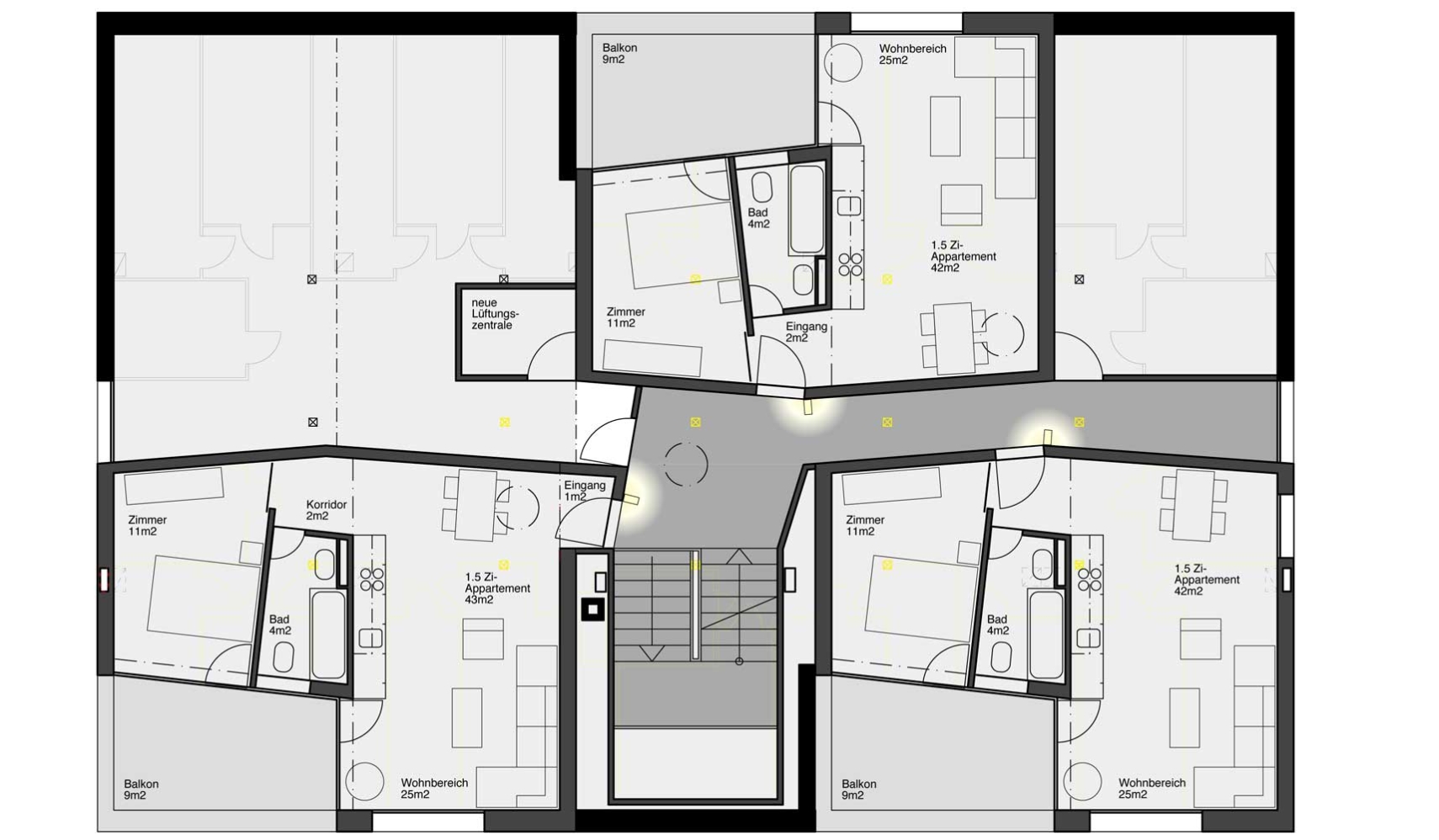 Grundriss Aufstockung
