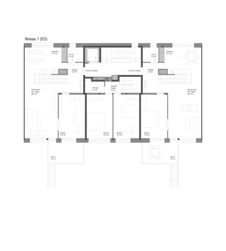 Typische Grundrisse OG