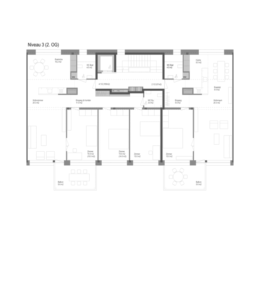 Typische Grundrisse OG