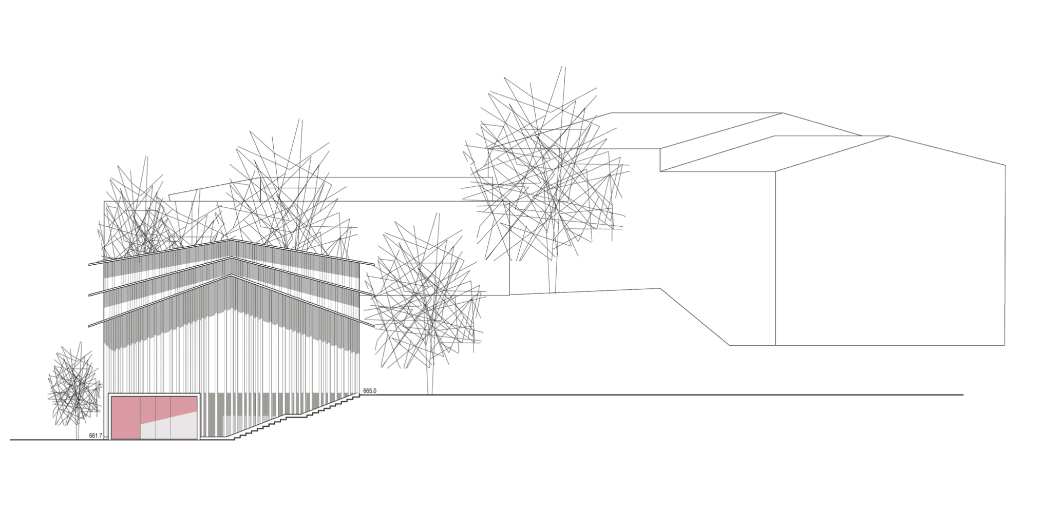 Ansicht West / Haupteingang