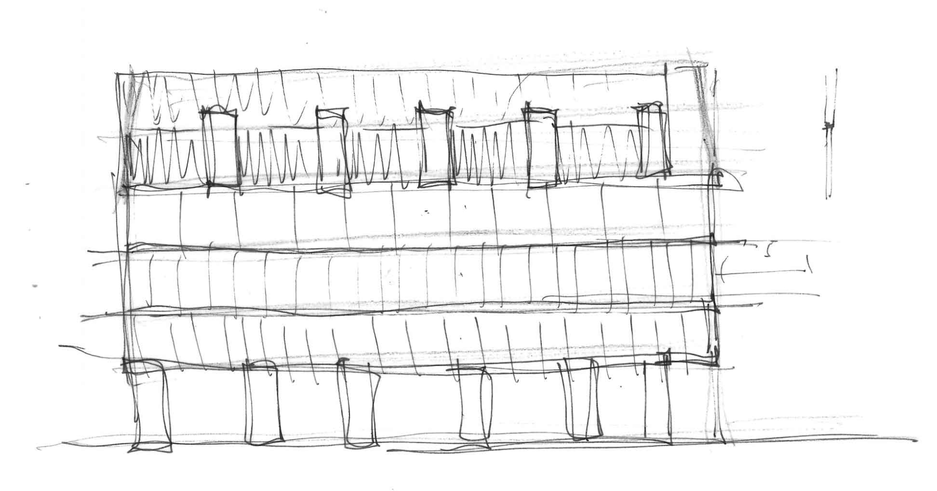 Skizze Fassadenpropotionen