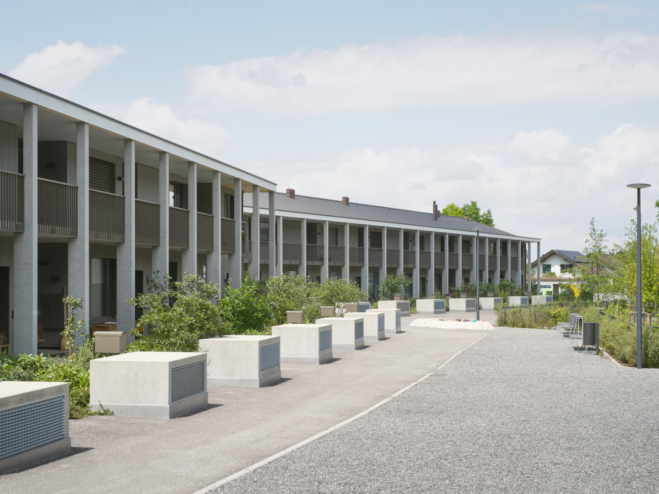 Hof Mehrfamilienhäuser