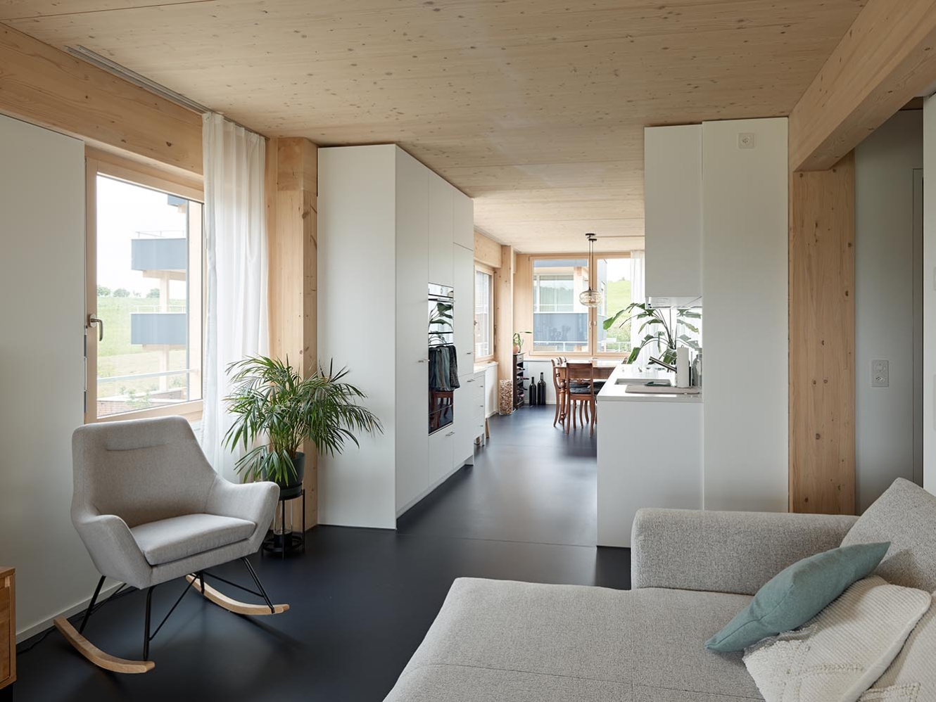 Wohnen-Küche-Essen 2-Spänner